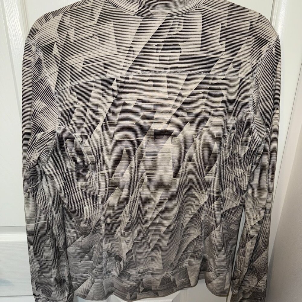 Reebok Women's Gray Patterned Zip-Up Jacket Size Large - Picture 5 of 10